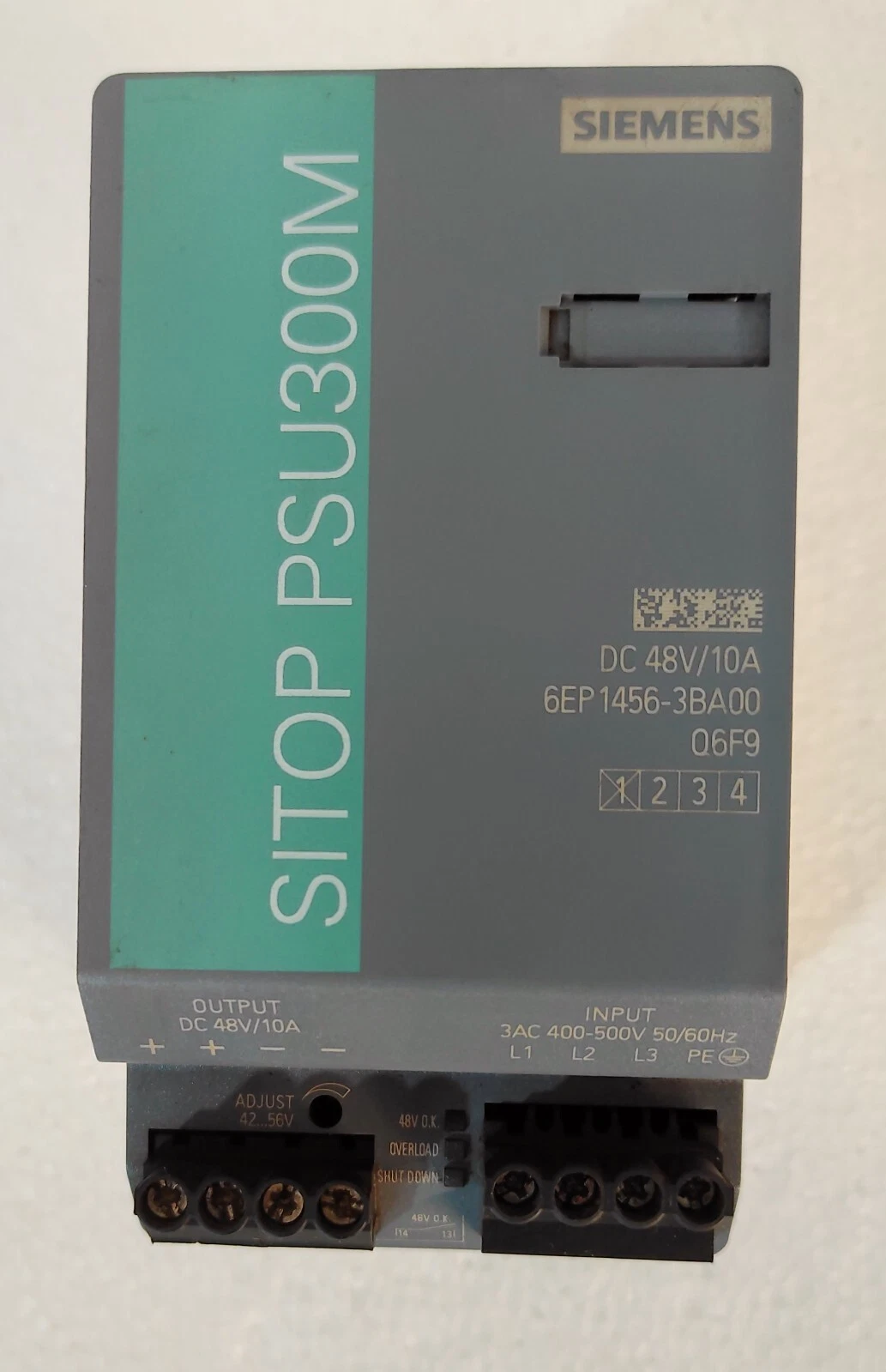 SIEMENS 6EP1437-3BA10 SITOP PSU300M PANEL MOUNT POWER SUPPLY